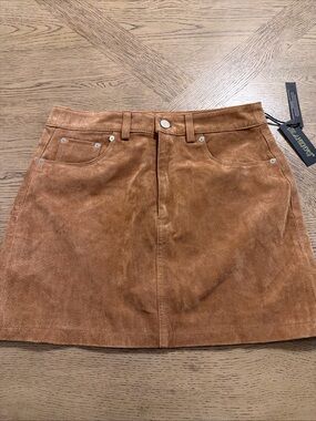 NWT Women's Blank NYC Taupe Suede Skirt Size 27